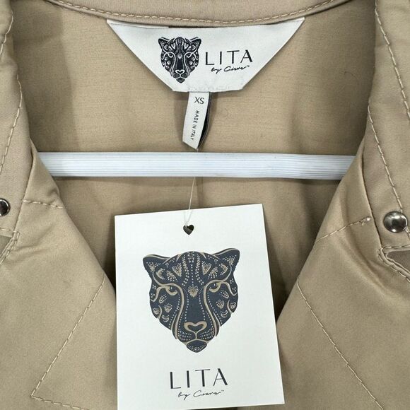 Revolve x LITA by Ciara Belted Trench Coat in Angora NWT Sz XS - Picture 9 of 11